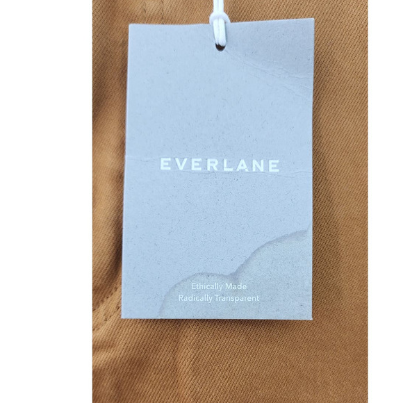 NWT New Everlane The Straight Leg Crop Golden Brown Size 0 - Picture 13 of 13